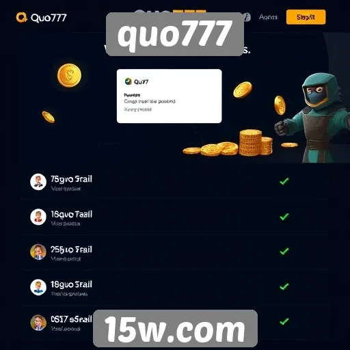 Como funciona o sistema de pagamento no quo777